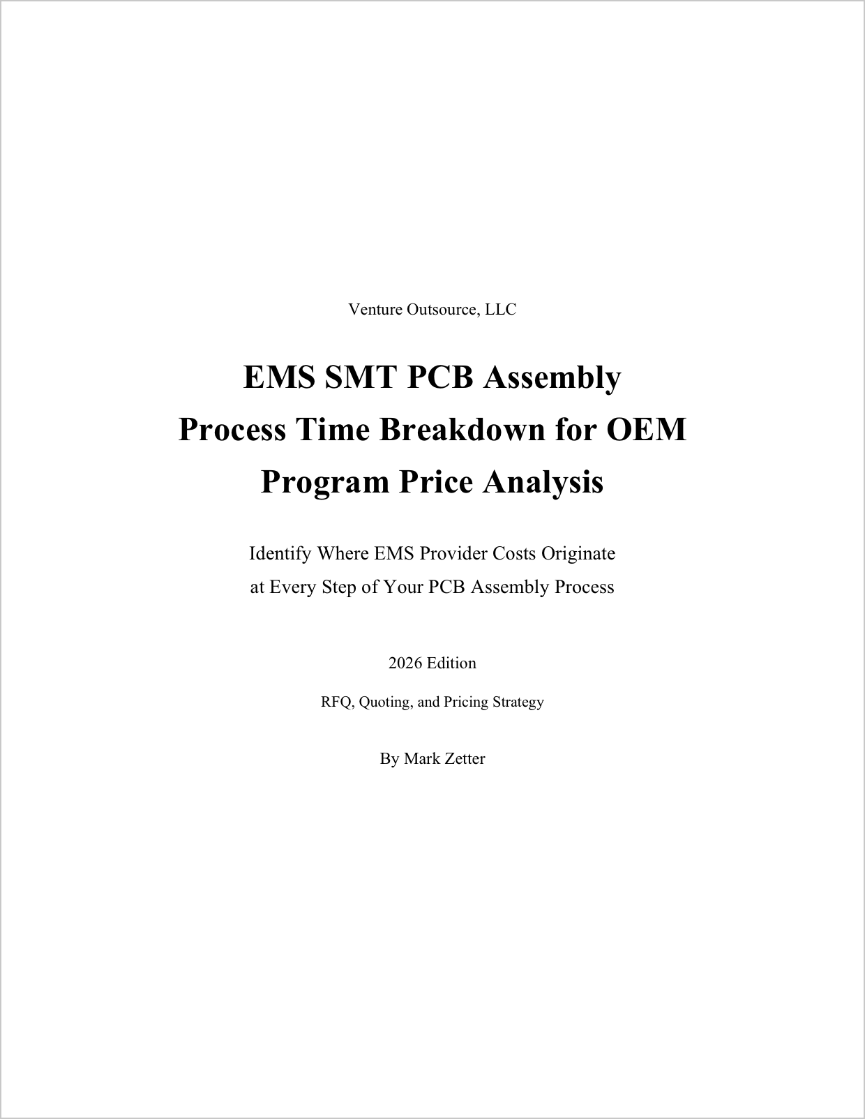 SMT PCB Assembly Process Cost Breakdown for Verifying EMS Provider Program Pricing